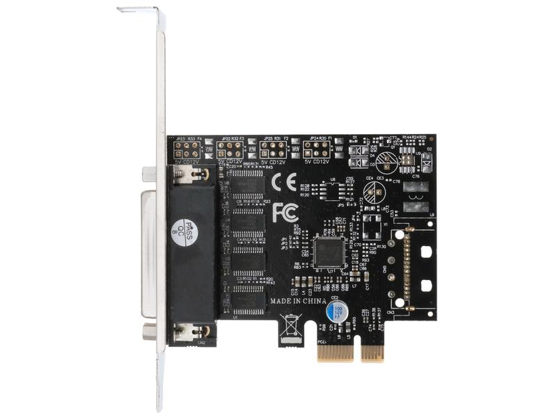 Exsys PCI-Express-Karte EX-46024 PCIe-Karte mit 4 seriellen RS-232-Anschlüssen
