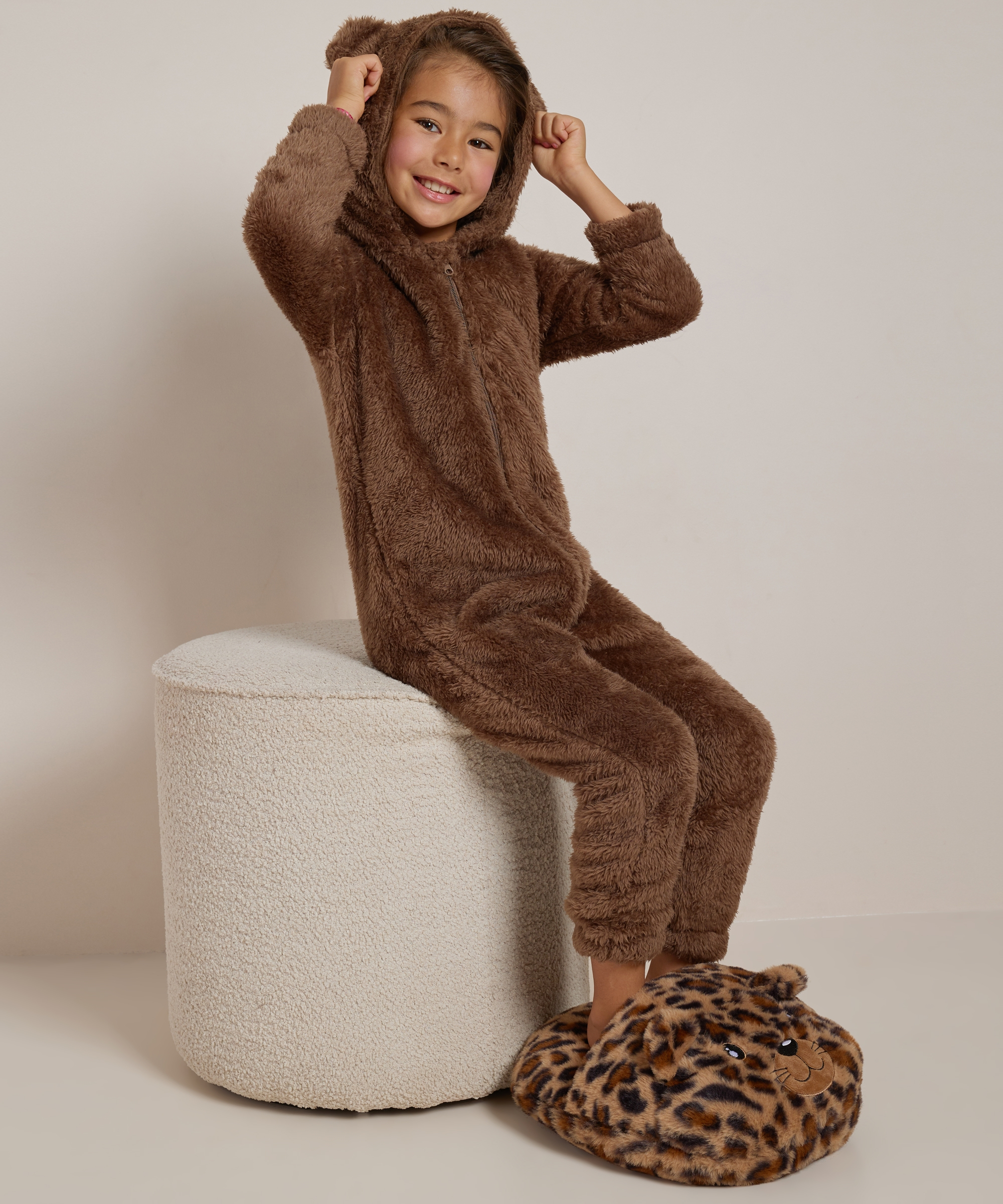 onesie met capuchon oortjes