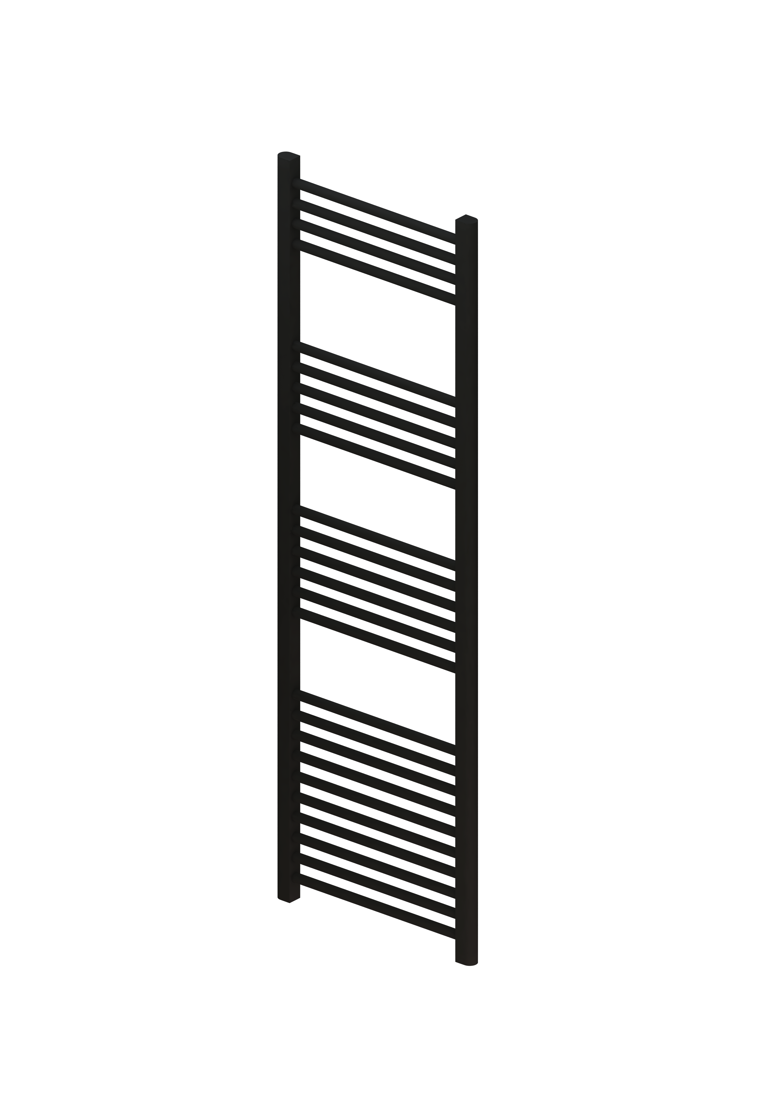 Eastbrook Wingrave verticale verwarming 160x40cm mat zwart 669 watt