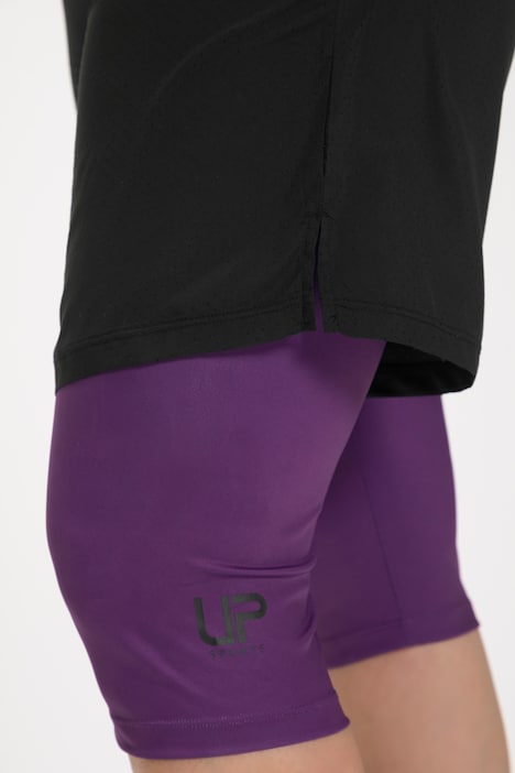 2-in-1-Shorts, Innen-Leggings, Zipptasche