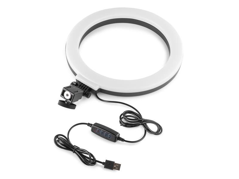 Vonyx Videoleuchte RL25 Ringlicht-Set 25 cm Ringleuchte mit Kontroller
