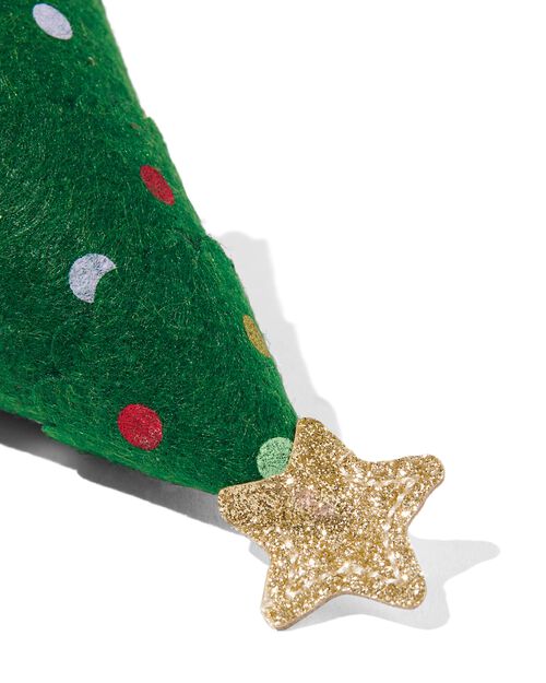 pince pour cheveux avec sapin de Noël