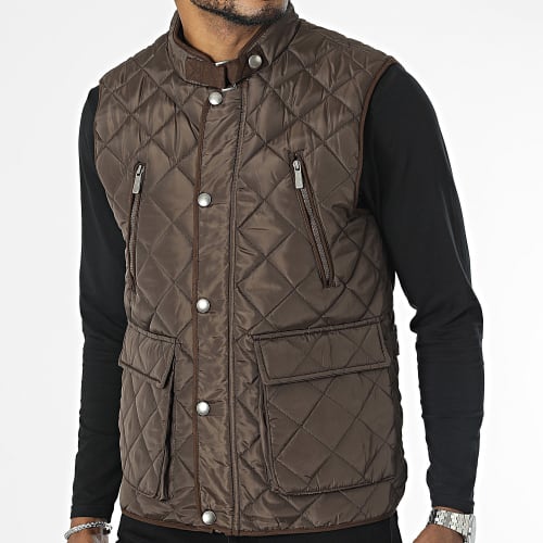Doudoune Sans Manches Marron