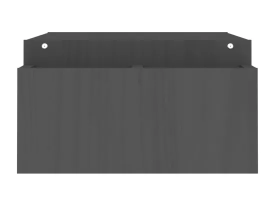 Support de moniteur Gris 100x27,5x15 cm Bois de pin solide