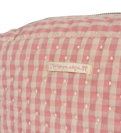 Konges Sløjd Toilettaske - Seersucker - Stor - Powder Pink Check