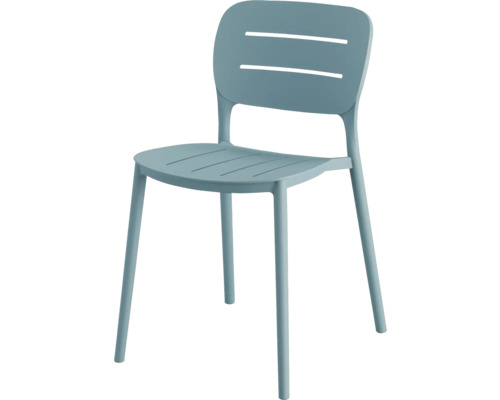 Propi terrasstoel, kunststof, 46×53×79 cm, stapelbaar, blauw