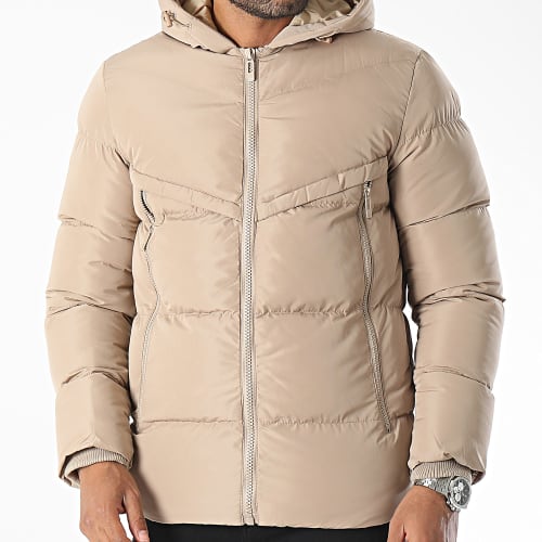 Doudoune Capuche Beige