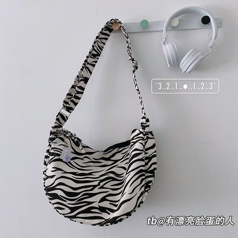 Bolso - Canvas Crossbody Tas met Print