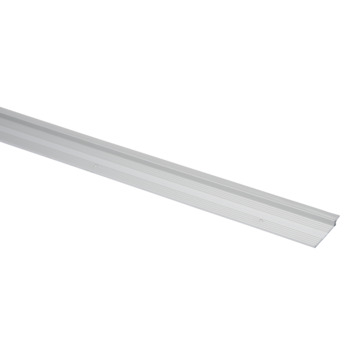 Handson slijtstrip met rubber lip aluminium 93 cm