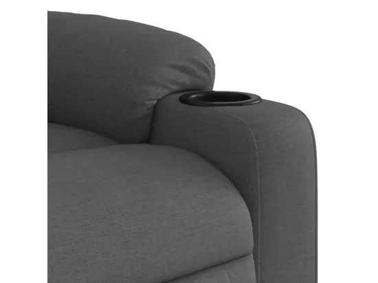 Fauteuil inclinable Gris foncé Tissu