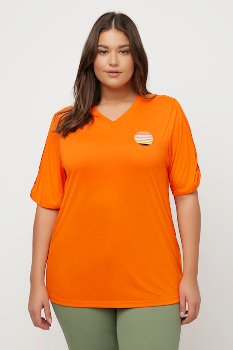 T-Shirt, V-Ausschnitt, Halbarm, antibakteriell
