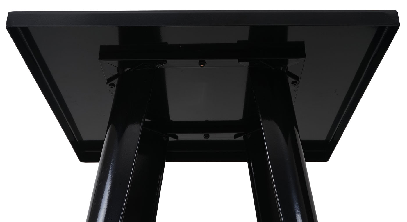 Set Stehtisch + 2x Barhocker MCW-A73, Barhocker Bartisch, Metall Industriedesign ~ schwarz