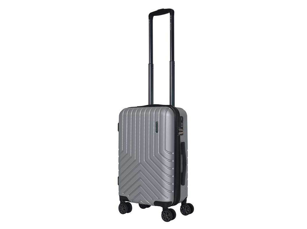 MALA DE CABINE AIRPORT RÍGIDA CINZENTO COM 8 RODAS 55CM