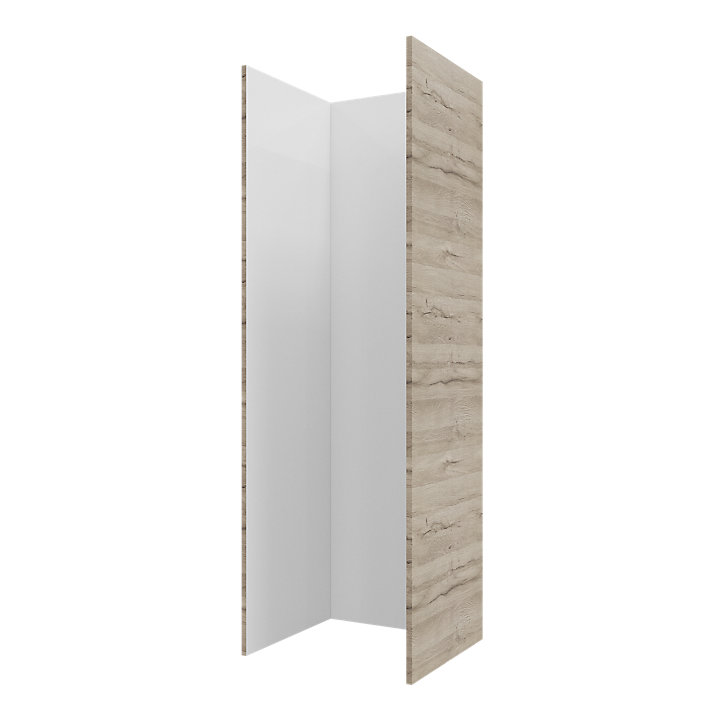 Côté de remplacement électroménager Goodhome Pachira Bois clair H. 201 cm x l. 57 cm x Ep. 18 mm