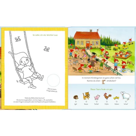 Coppenrath Verlag Freundebuch: Meine Kindergarten-Freunde - Mit Wimmelspaß, Format: 16 x 19,5