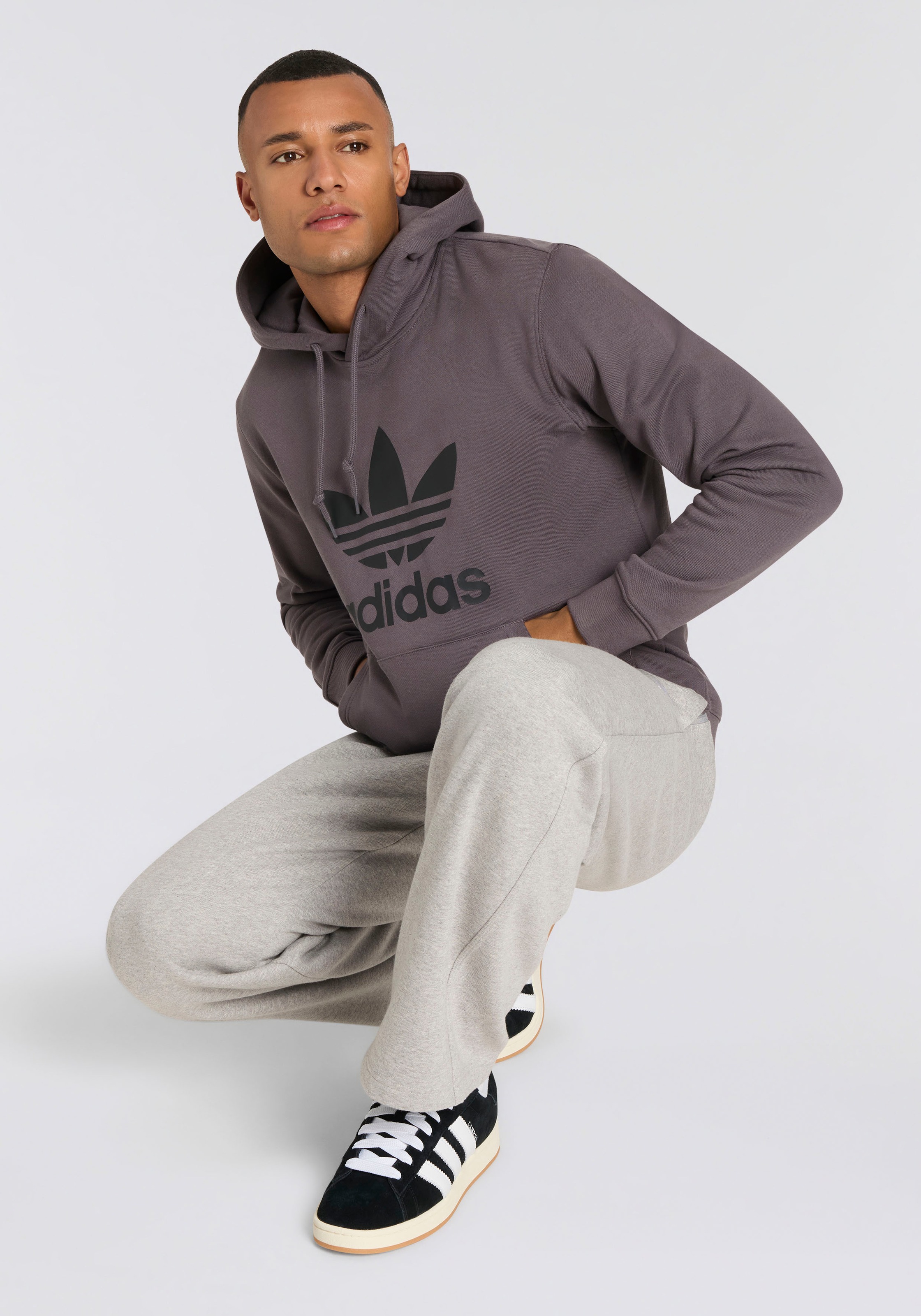 adidas Originals Kapuzensweatshirt »TREFOIL HOODY«, Hoodie, Kapuzenpullover mit grossem Logoprint