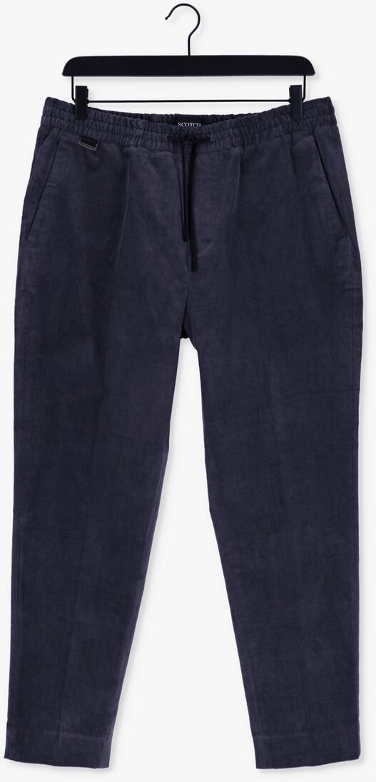 SCOTCH & SODA grijze scotch & soda pantalon fave - regular tapered-fit corduroy jogger