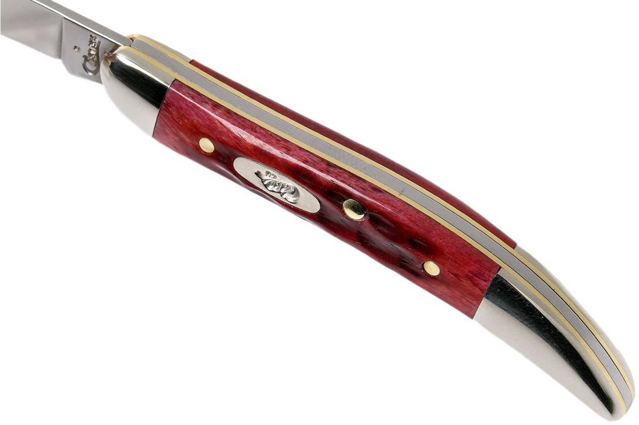 Case Small Texas Toothpick Pocket Worn Old Red Bone, 00792, 610096 SS zakmes