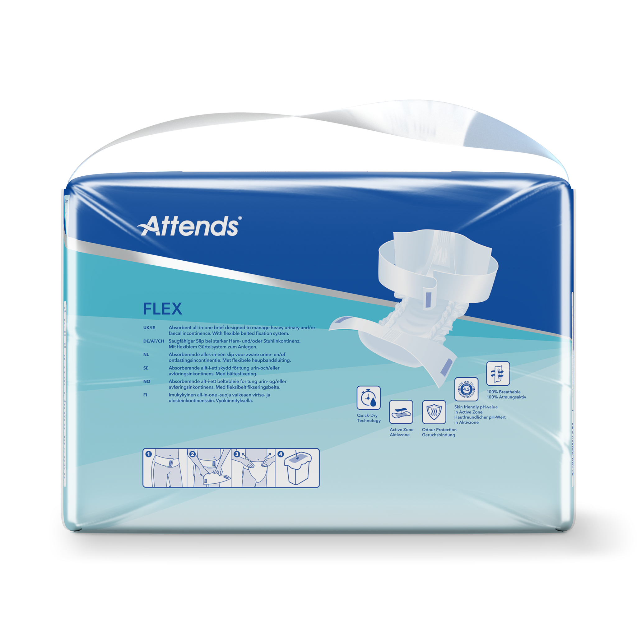 Attends Flex 8 Maat L 85-125 Cm (28 Stuks)