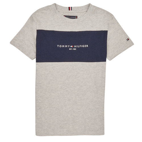 Tommy Hilfiger - ESSENTIAL COLORBLOCK TEE S/S - Gris