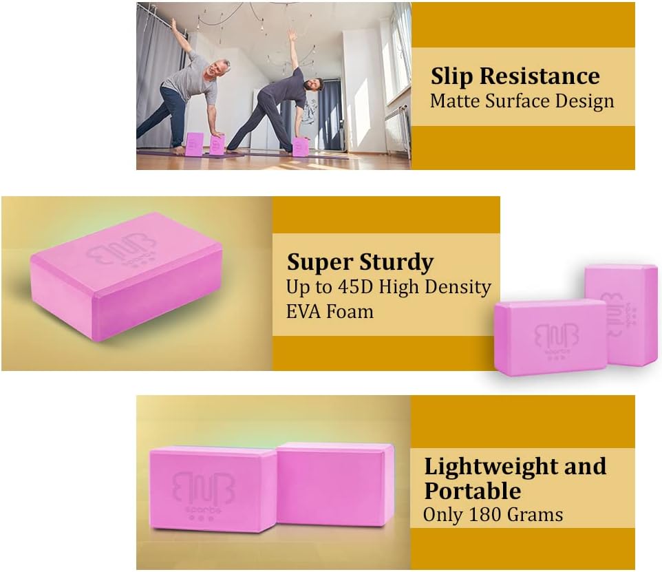2er Pack Premium Yoga Blöcke stabil