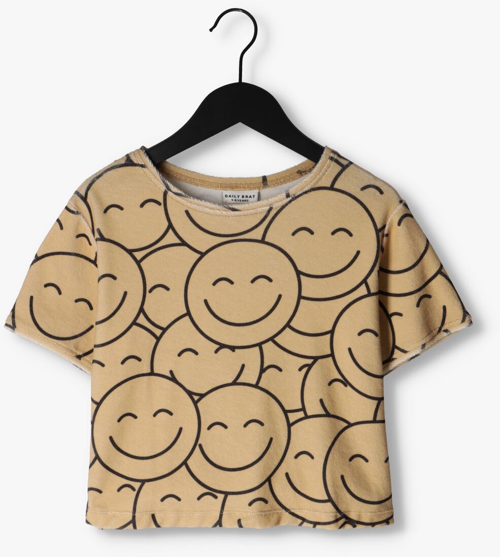 DAILY BRAT gele daily brat t-shirt smizing towel t-shirt