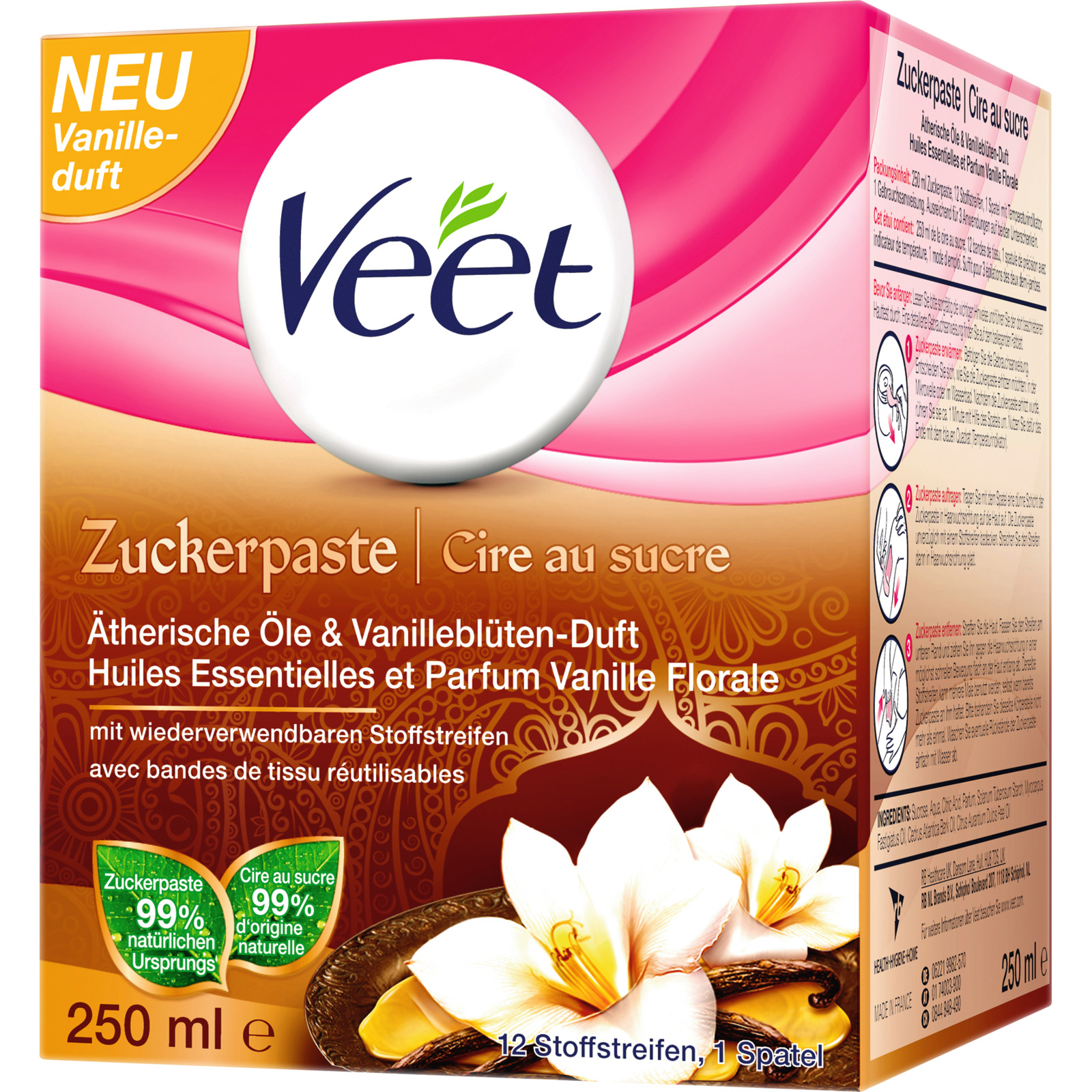 Veet Zuckerpaste Vanille 250 ml