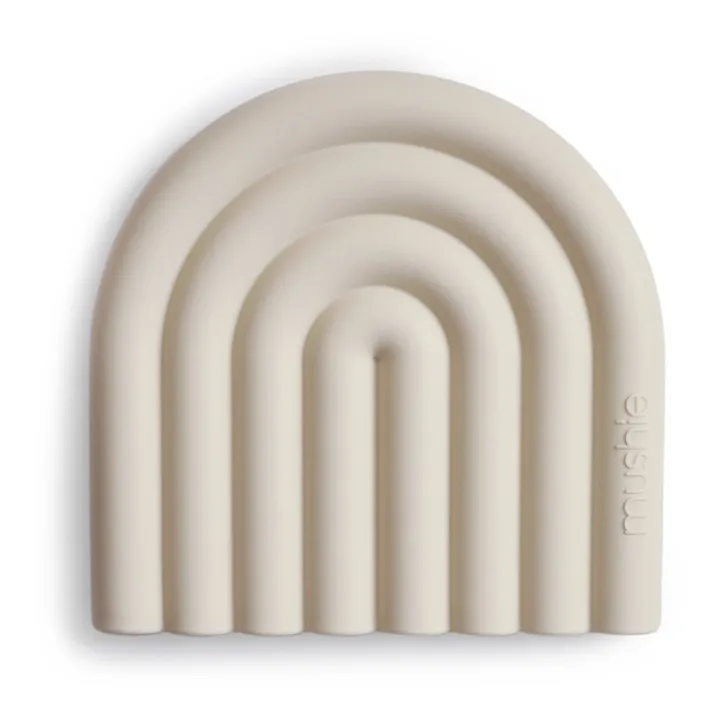Mushie Jouet de dentition en silicone | Sable
