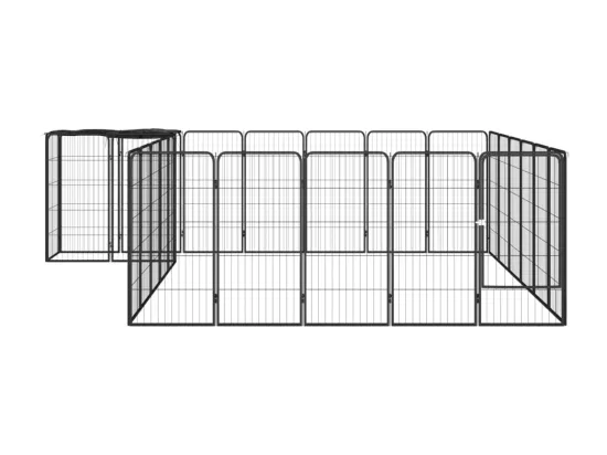 Parc pour chien 26 noire 350 x 300 x 100 cm 02_0043623