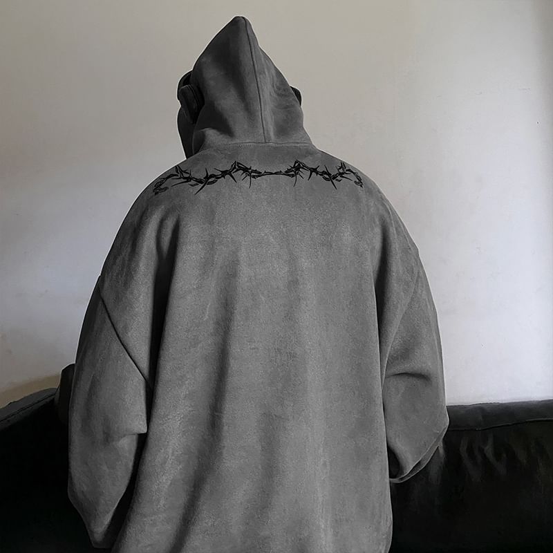 emeisa - Geborduurde gewassen hoodie