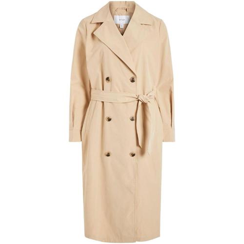 Vila - VIMERSIN LONG TRENCHCOAT Beige