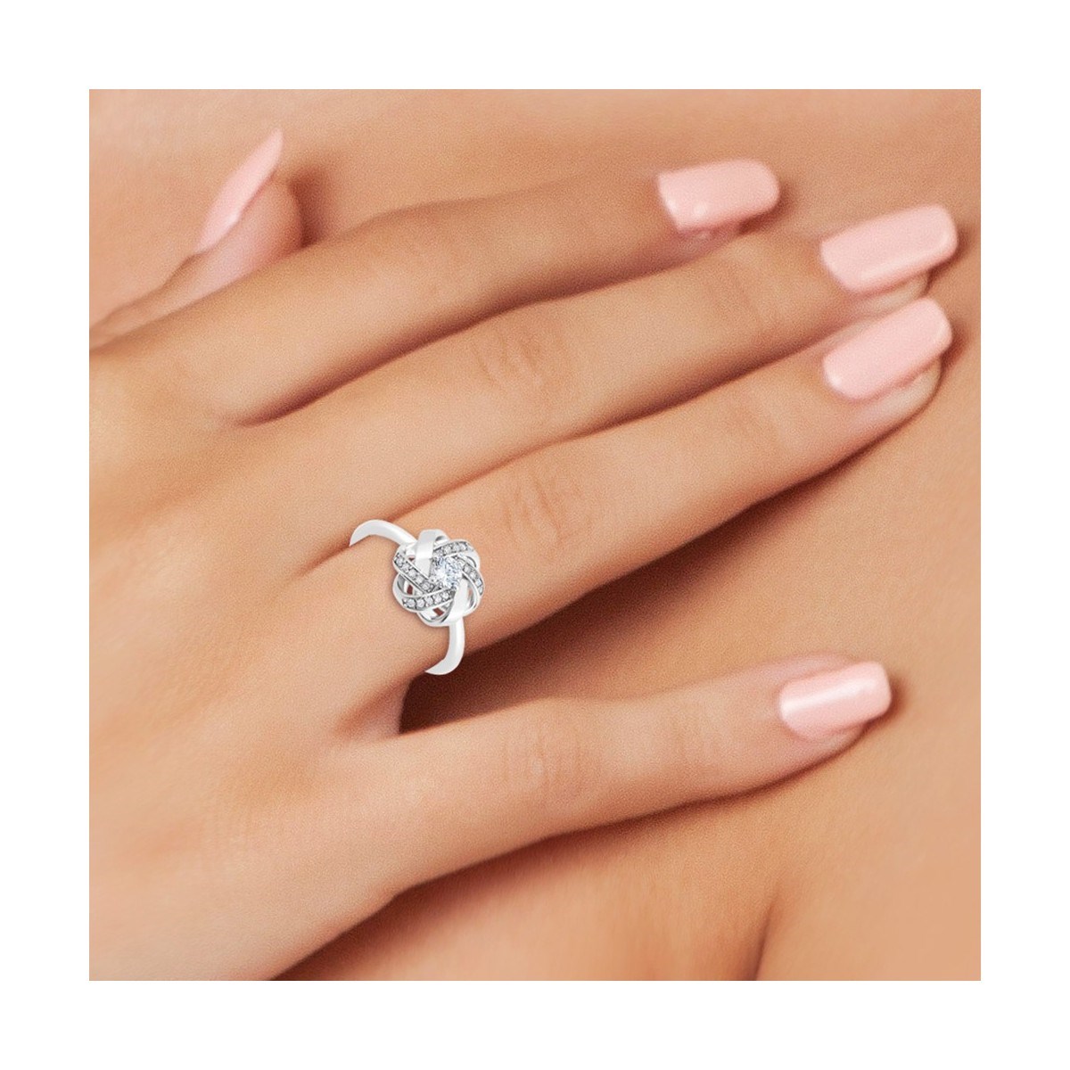 Bague SC Crystal ornée de cristaux scintillants