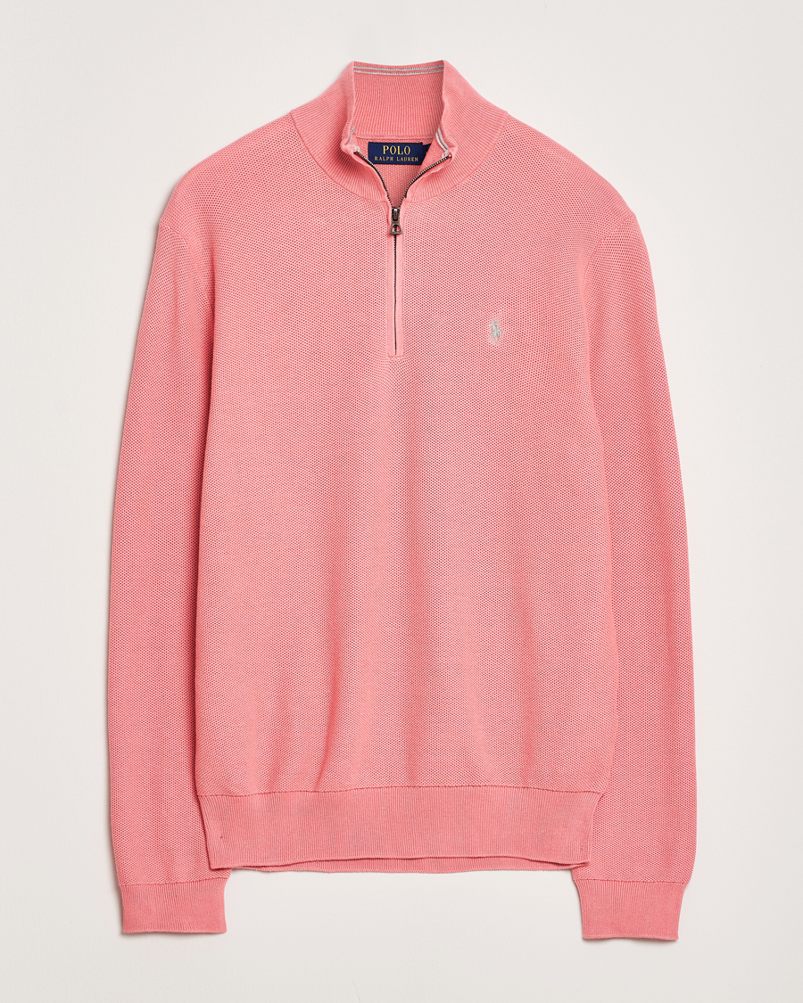 Polo Ralph Lauren Half Zip Cotton Pullover Desert Rose
