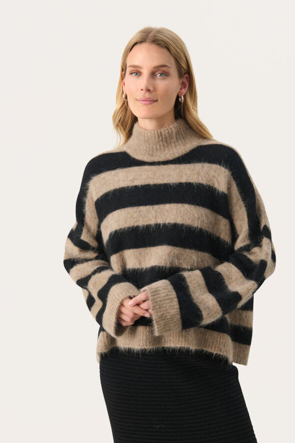 Part Two LiepaPW PU Mink melange stripe