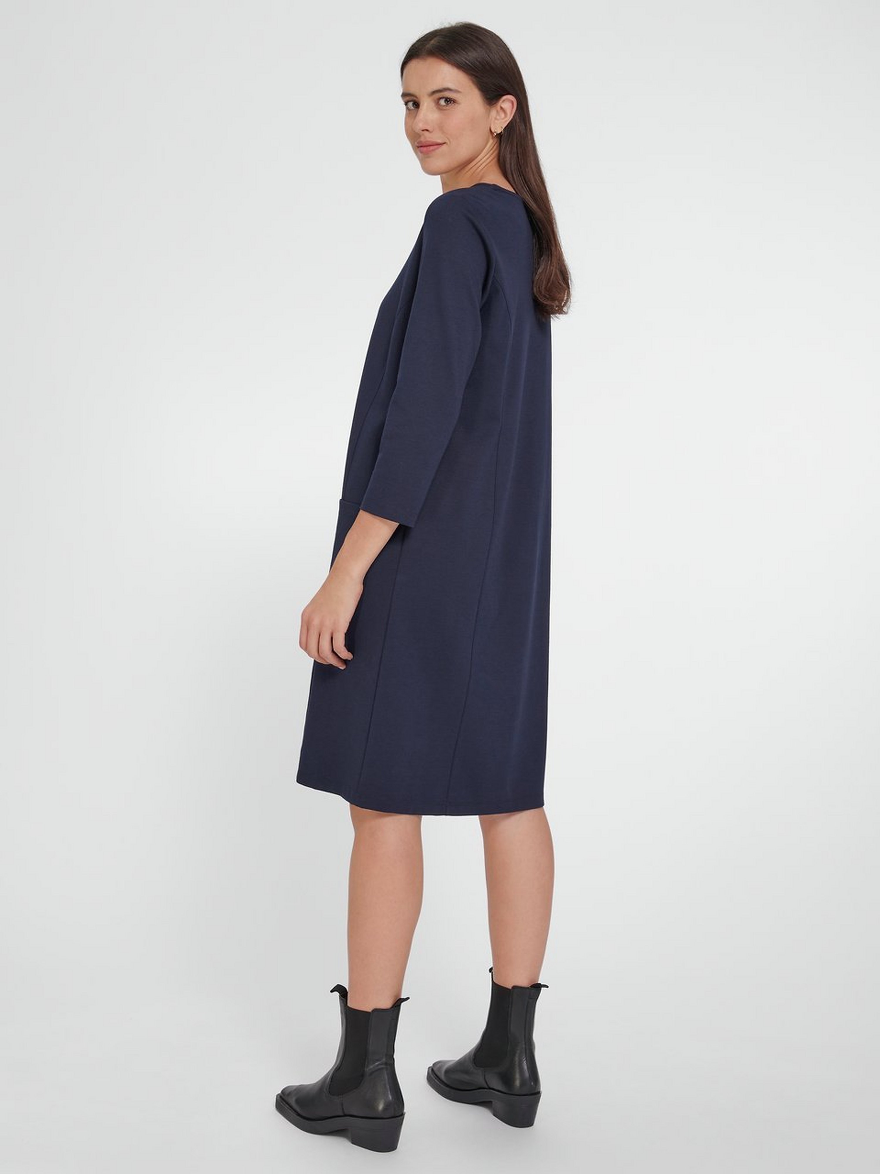 Jersey-Kleid mit 3/4-Arm