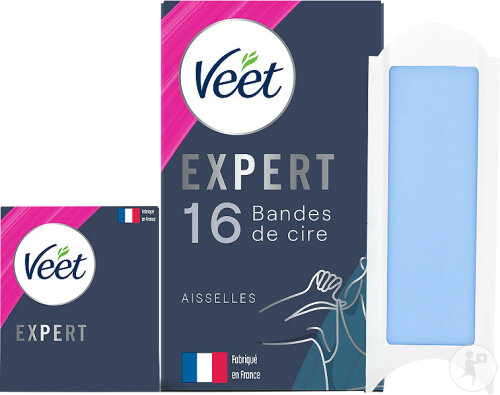 Veet Expert Bandes De Cire Froide Aisselles 16 Strips