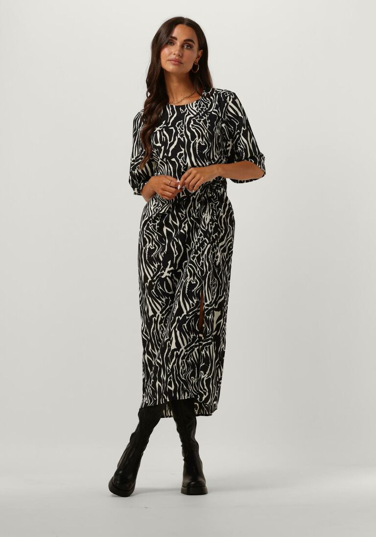 GESTUZ zwarte gestuz midi jurk brayagz p midi dress