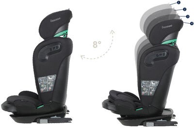 Beemoo Reform ISOFIX Beltestol, Black Stone