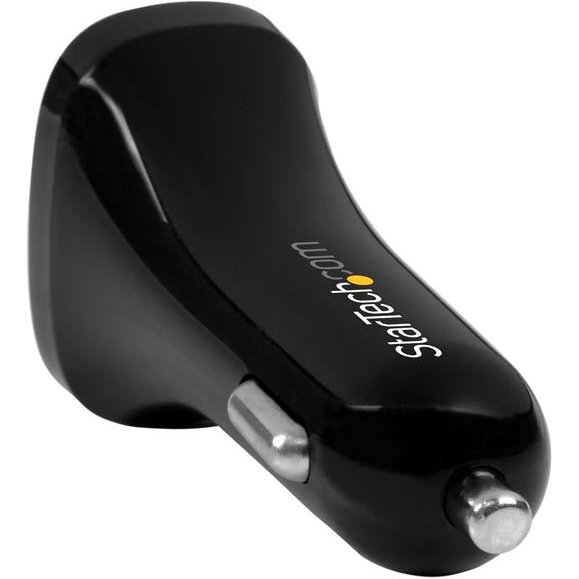 StarTech.com Chargeur de voiture USB à 2 ports - Haute puissance (24 W/4,8 A) - Noir