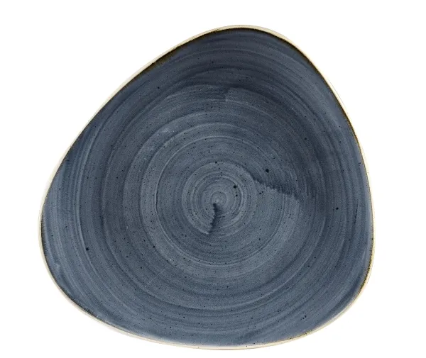 Tallerken trekant Coupe Stonecast 26,5cm porcelæn blåbær (12 stk.)