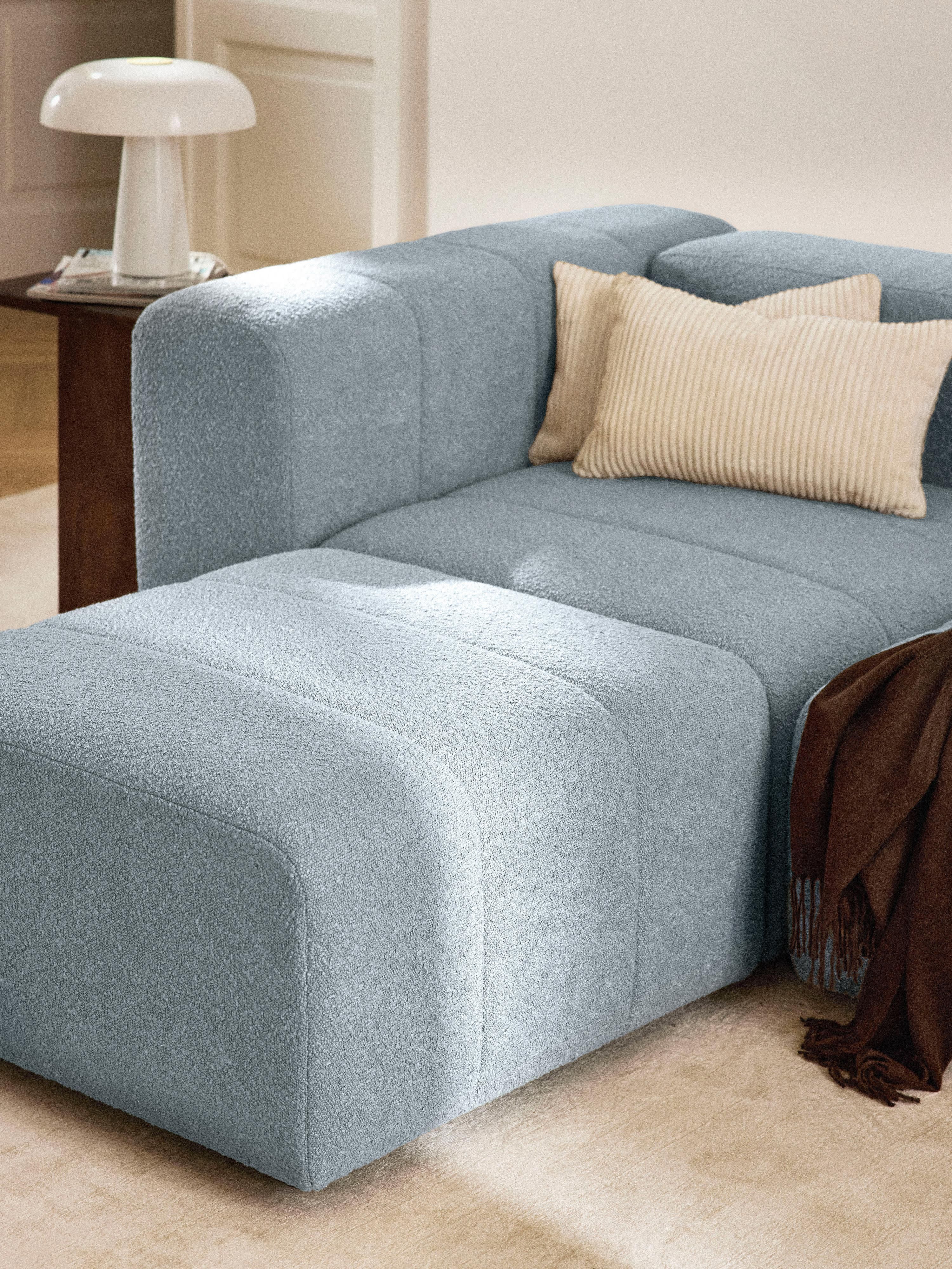 Bouclé hoekmodule Lena