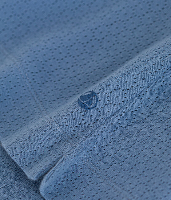 Chemise de nuit unie en coton ajouré enfant