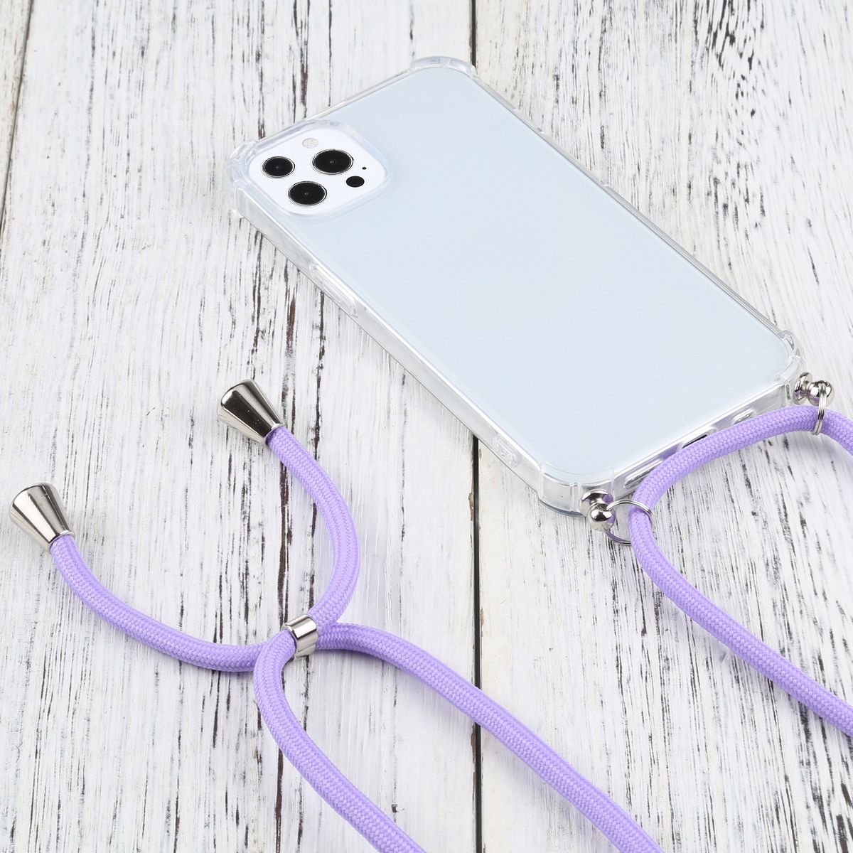 Hülle Handy Schutz für Apple iPhone 13 Pro Max Case Cover Tasche Etuis Violett