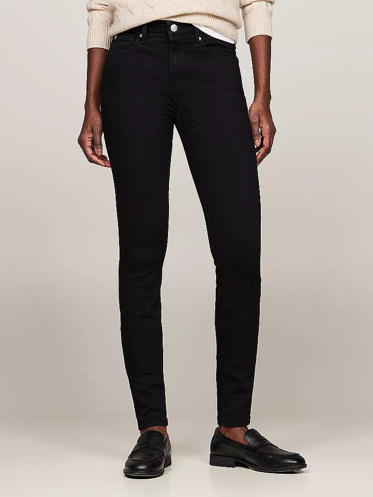 TOMMY HILFIGER Jeans Skinny Fit COMO schwarz
