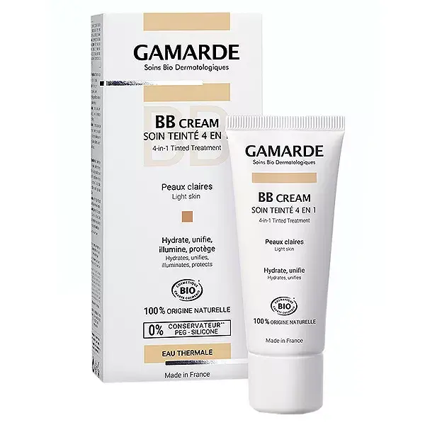 Gamarde Organic 4-em-1 Creme BB com Cor para Pele Clara 40ml