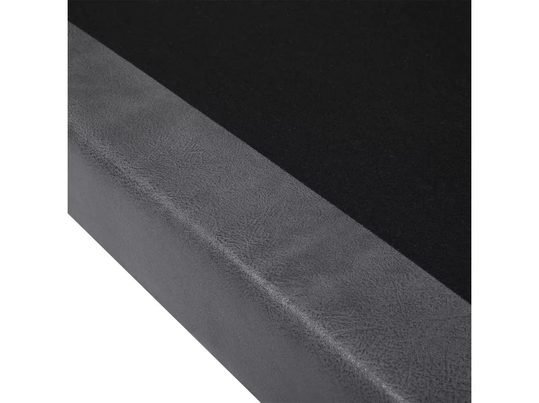 Canapé 2 places en cuir PU gris LOKKA