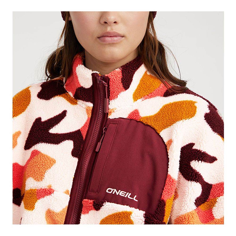 O'Neill CLOUDREST HIGH PILE - Polaire Femme purple hiker camo