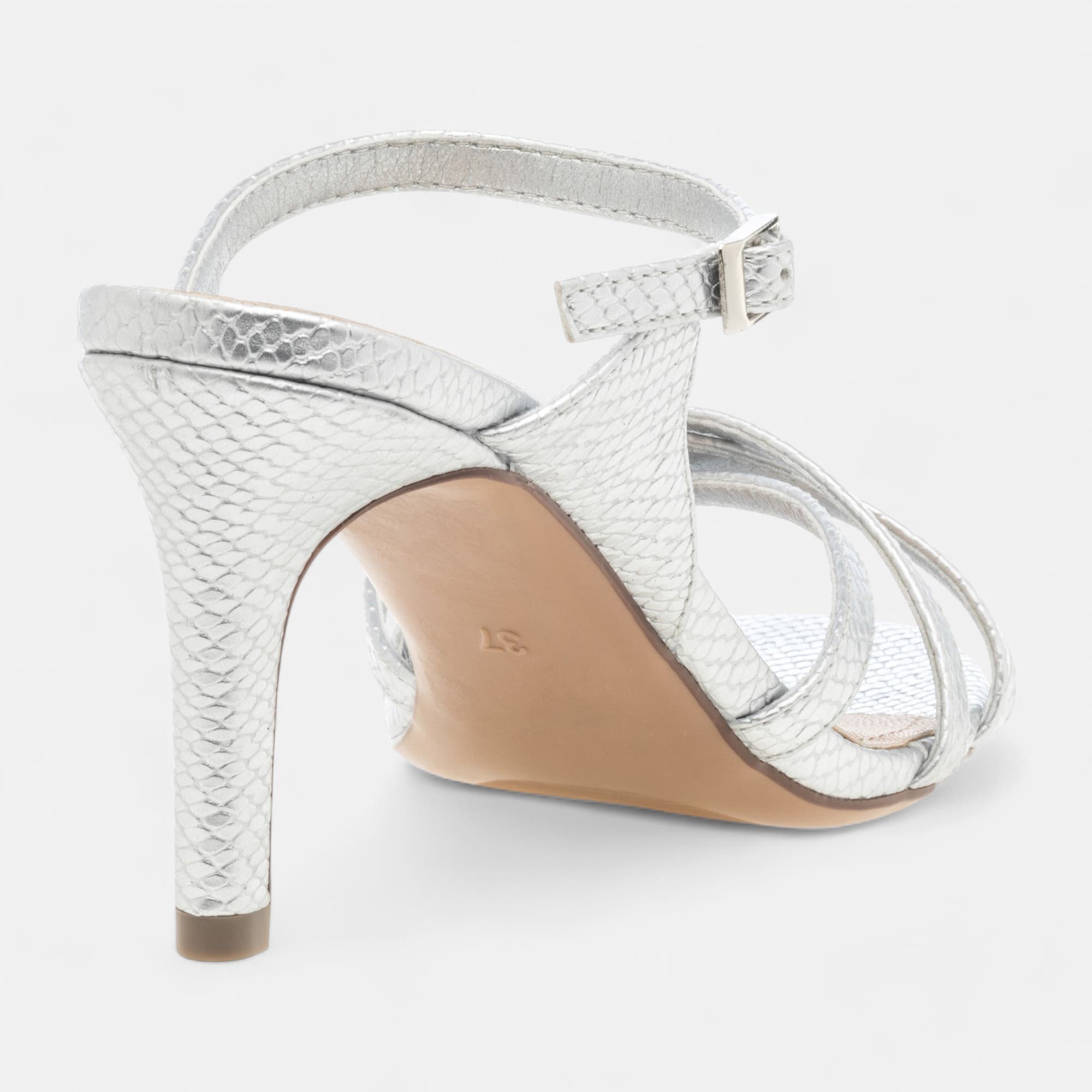 Mules à talon Femme argent