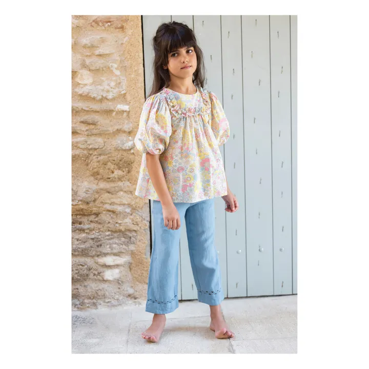 Tartine et Chocolat Blouse Fleurie | Rose pâle