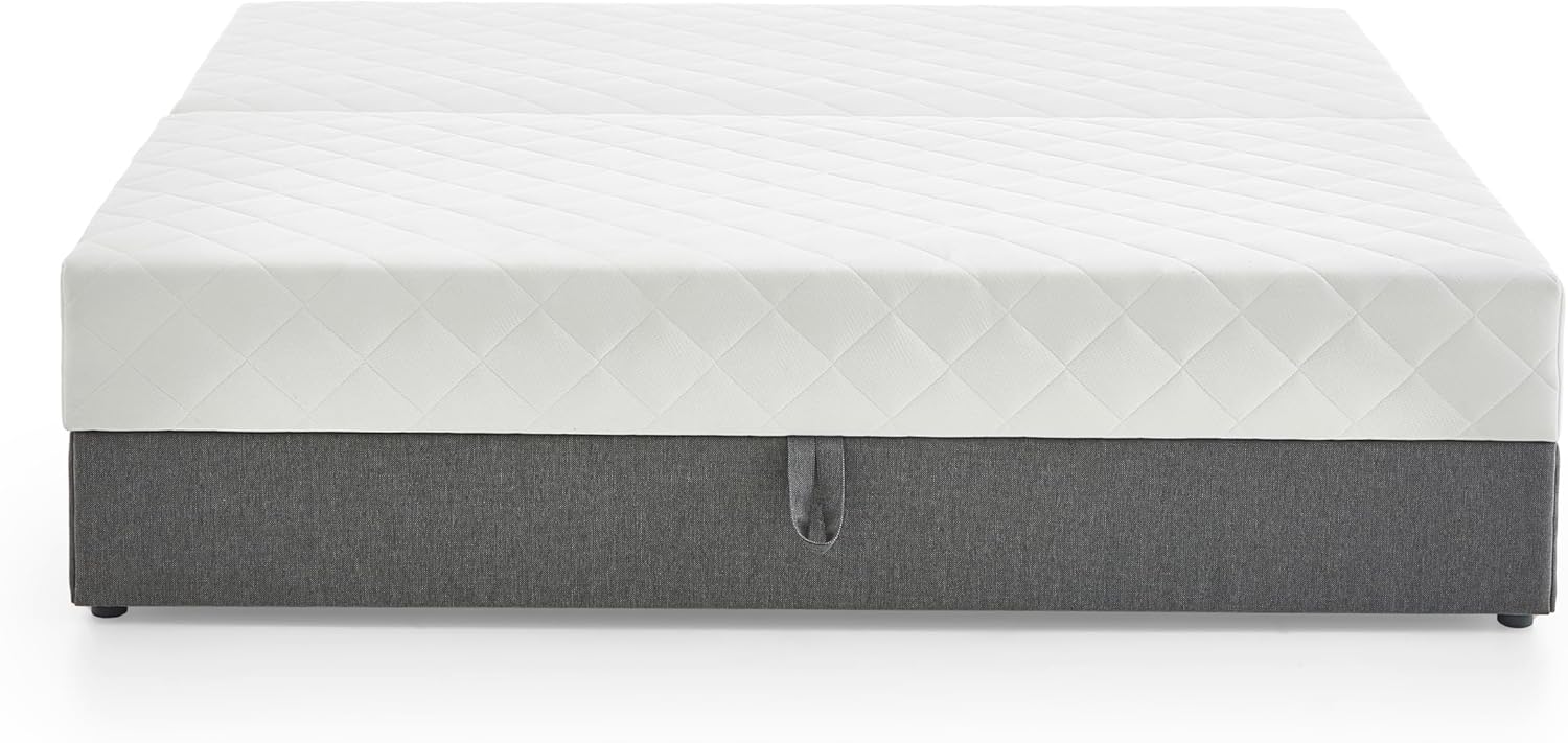 Atlantic Home Collection Stauraum- Boxbett Belina ohne Kopfteil, Anthrazit